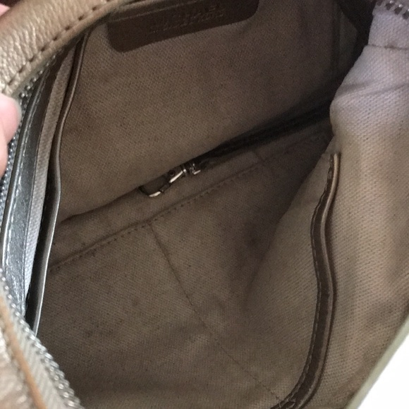 Vintage Michael Kors Gold Leather Purse Shoulder Bag - Picture 7 of 11